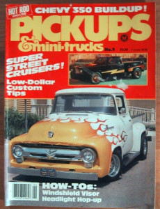 PICKUPS & MINI-TRUCKS 1981 NO 9 - CUSTOM TRICKS, CRUISERS, VISORS, HEADLIGHTS